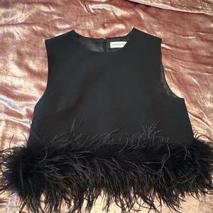 Pant Store Black Feather Top
